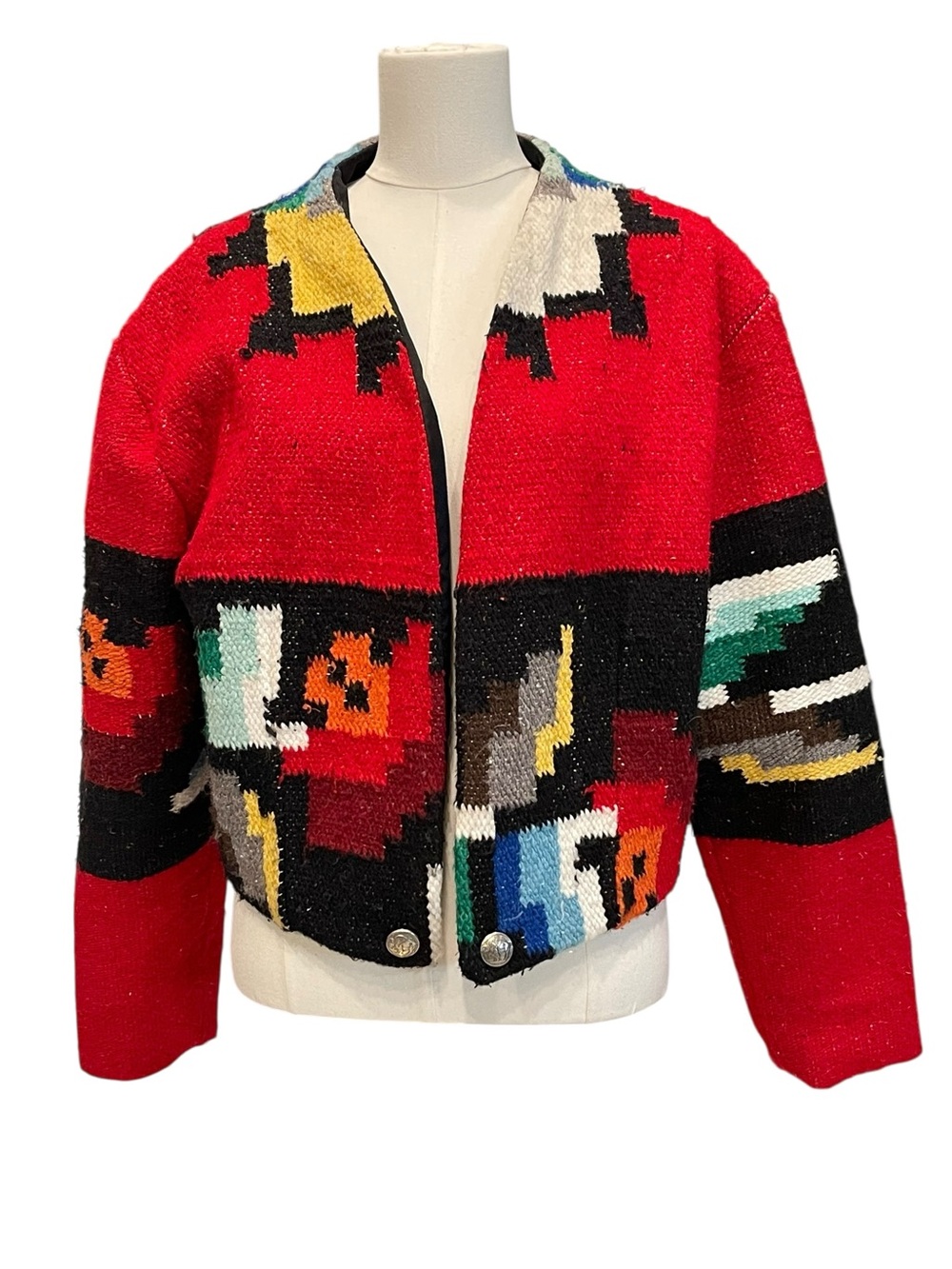 Dion vintage serape Western-style jacket L